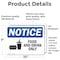 Signmission Food And Drink Only Sign With Symbol, 10 in W x Rectangle, Vinyl Decal OS-2PACK-NS-D-710-L-12816 - alternate 4